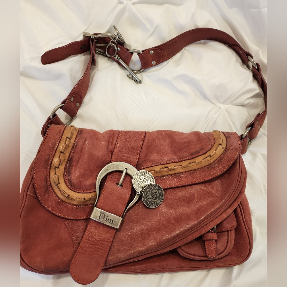 Dior Saddle Bag- Red Leather